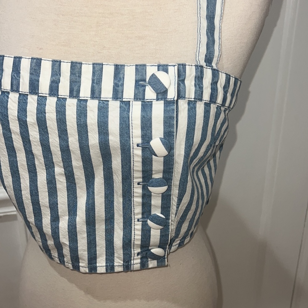 Denim crop top - Picture 2 of 5